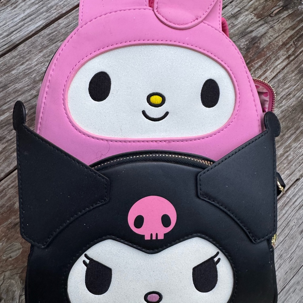 Sanrio x Loungefly - HELLO KITTY & KUROMI - mini backpack - used but clean